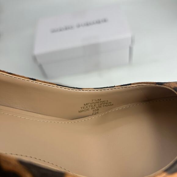 NEW Marc Fisher Viviene Dark Brown Leopard Heels Size 7.5 Pointy Block Heel Pump - Picture 6 of 13